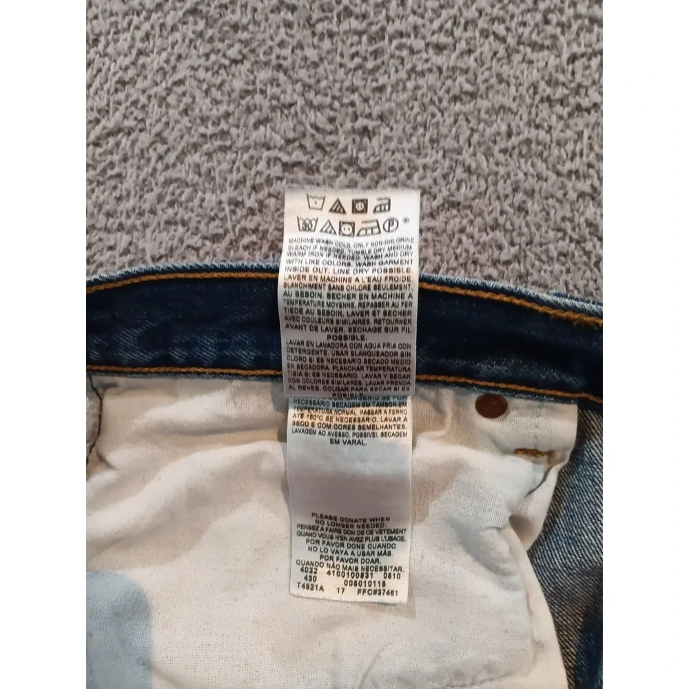 Levi's 501‎ Jeans 38x34 Men Blue Straight Fit Button Fly Denim Classic Mexico